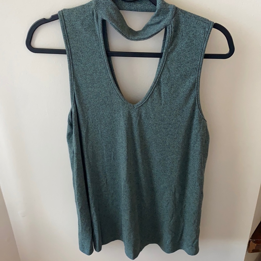 Green Sweater Tank